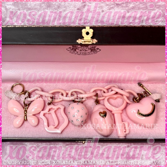 Juicy Couture Pink Vintage Charm Bracelet - Picture 5 of 16
